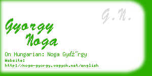 gyorgy noga business card